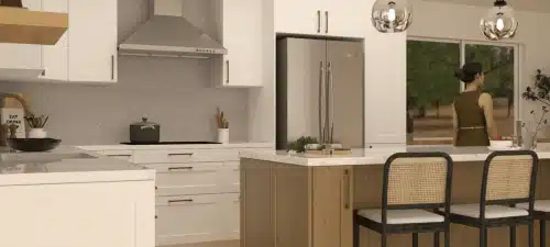 Finished kitchen matching the approved Anyvision 3D rendering